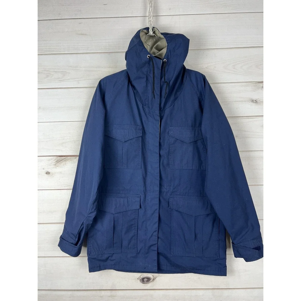 Vintage Frostline Kit Jacket Mens Small Blue Hooded Nylon Ski Parka 70s Outdoor